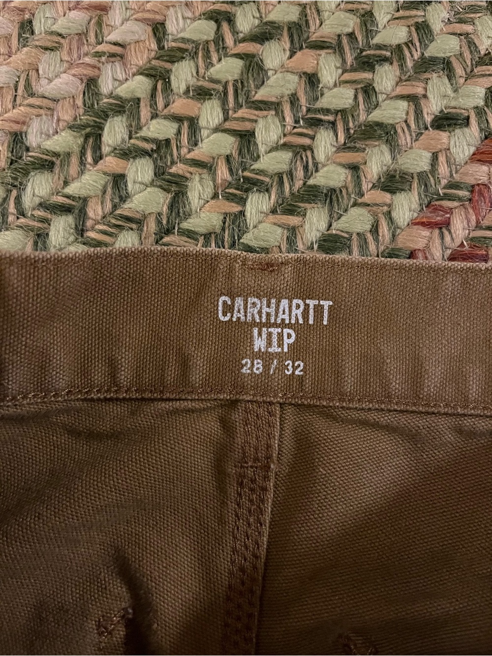 VTG Carhartt Work In Progress Double Knee Pants in Hamilton Brown - Picture 6 of 10